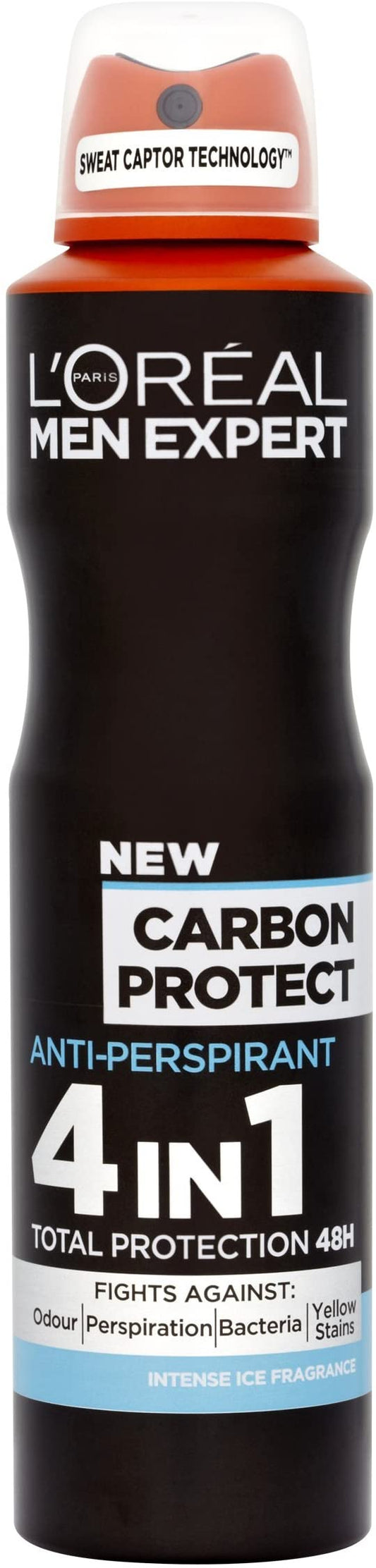 L'Oreal Men Expert 4In1 A/P Deodorant Spray Carbon Protect  250Ml