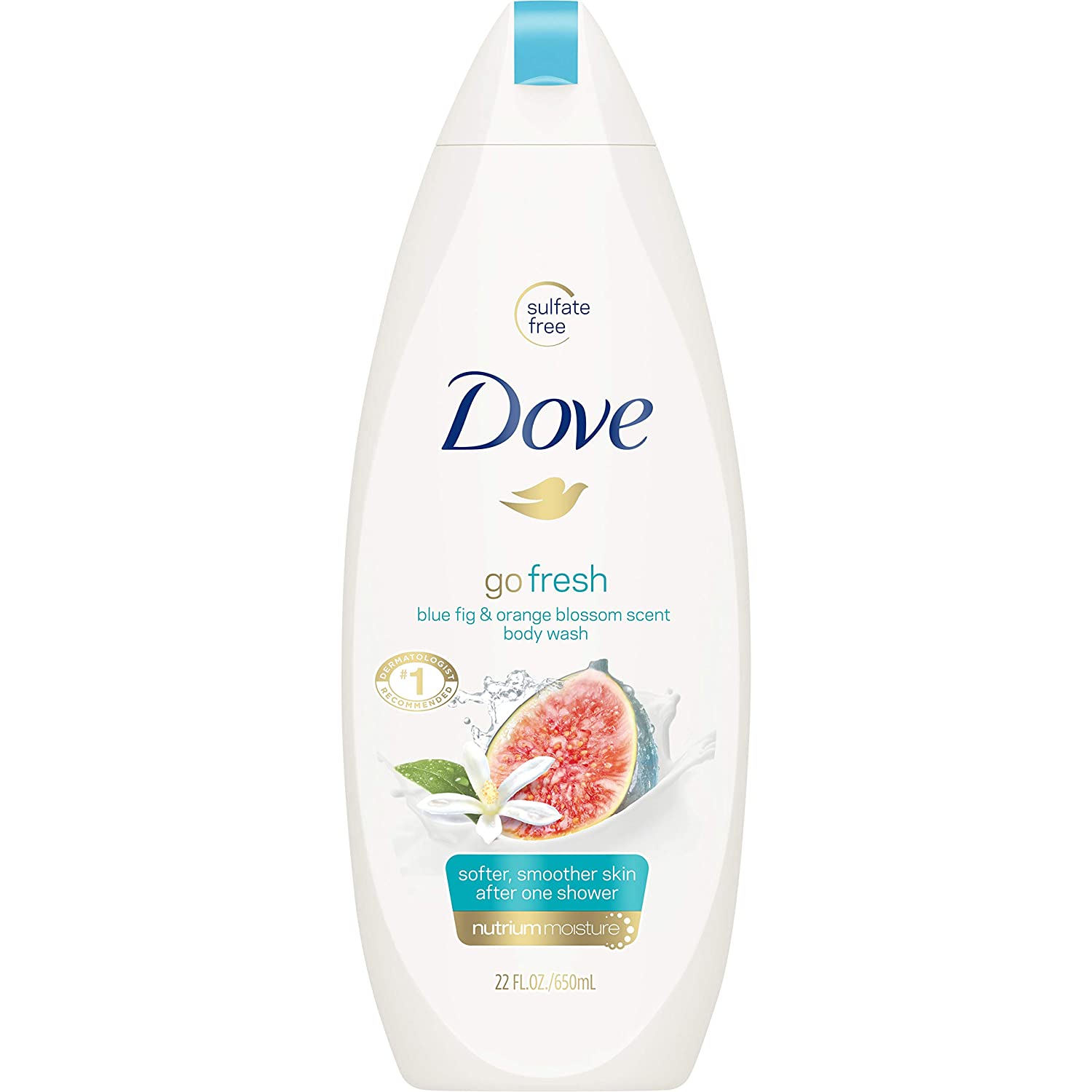 Dove Body Wash Usa Go Fresh Orange Blossom Nutrium Moisture 22Oz/650Ml