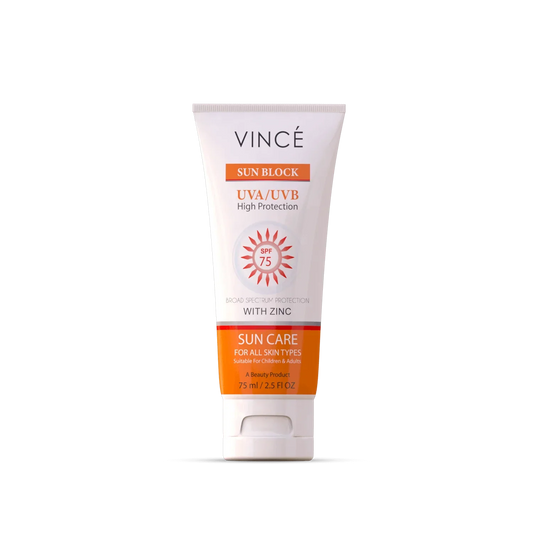 Vince - Sun Block-UVA & UVB Protector SPF 75 - 75Ml