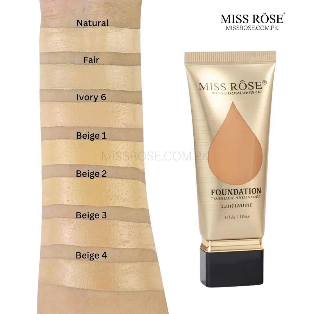 Miss Rose Transparent+ Moisturizing Long Lasting Foundation