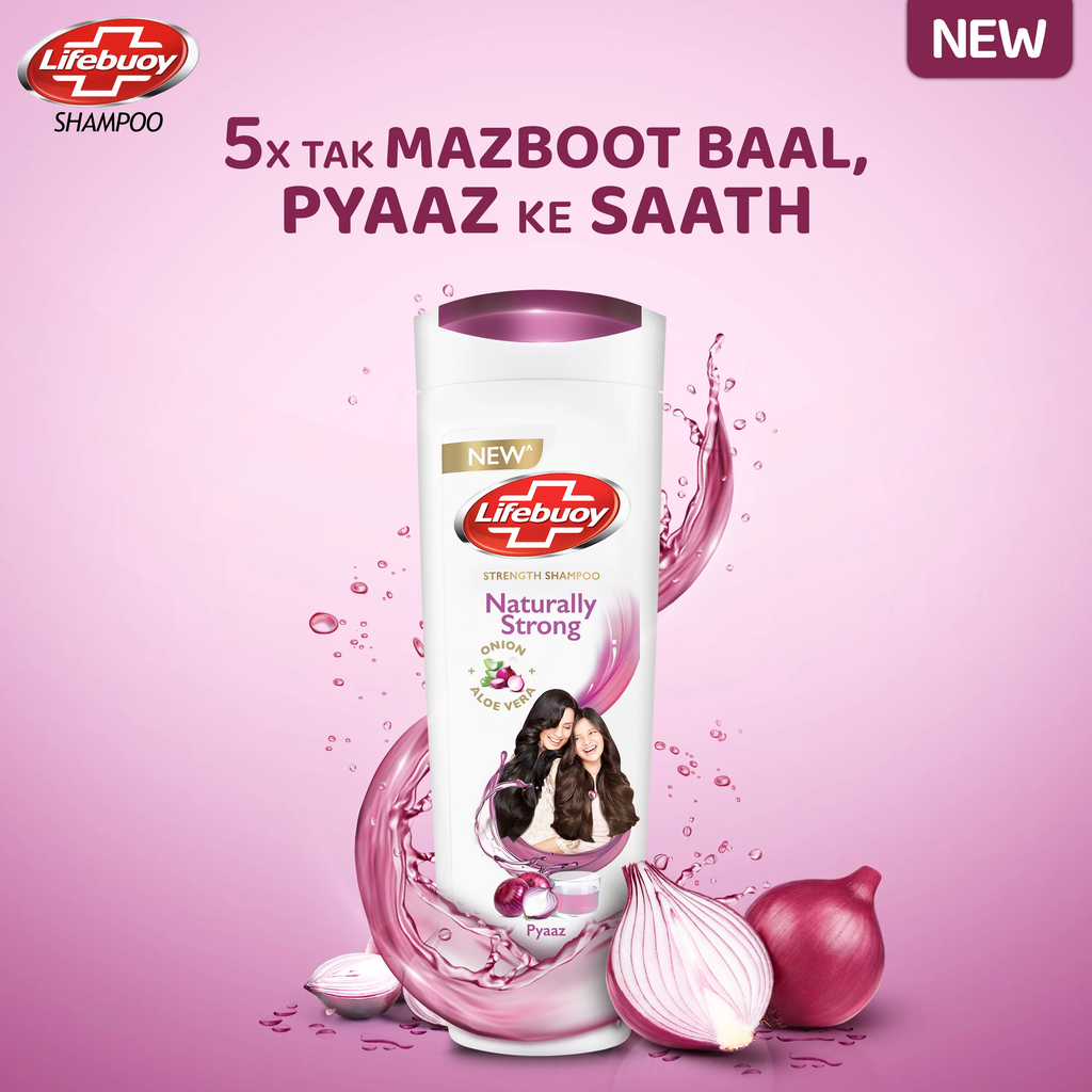 Lifebuoy Naturally Strong Onion & Aloe Vera Shampoo 90ml
