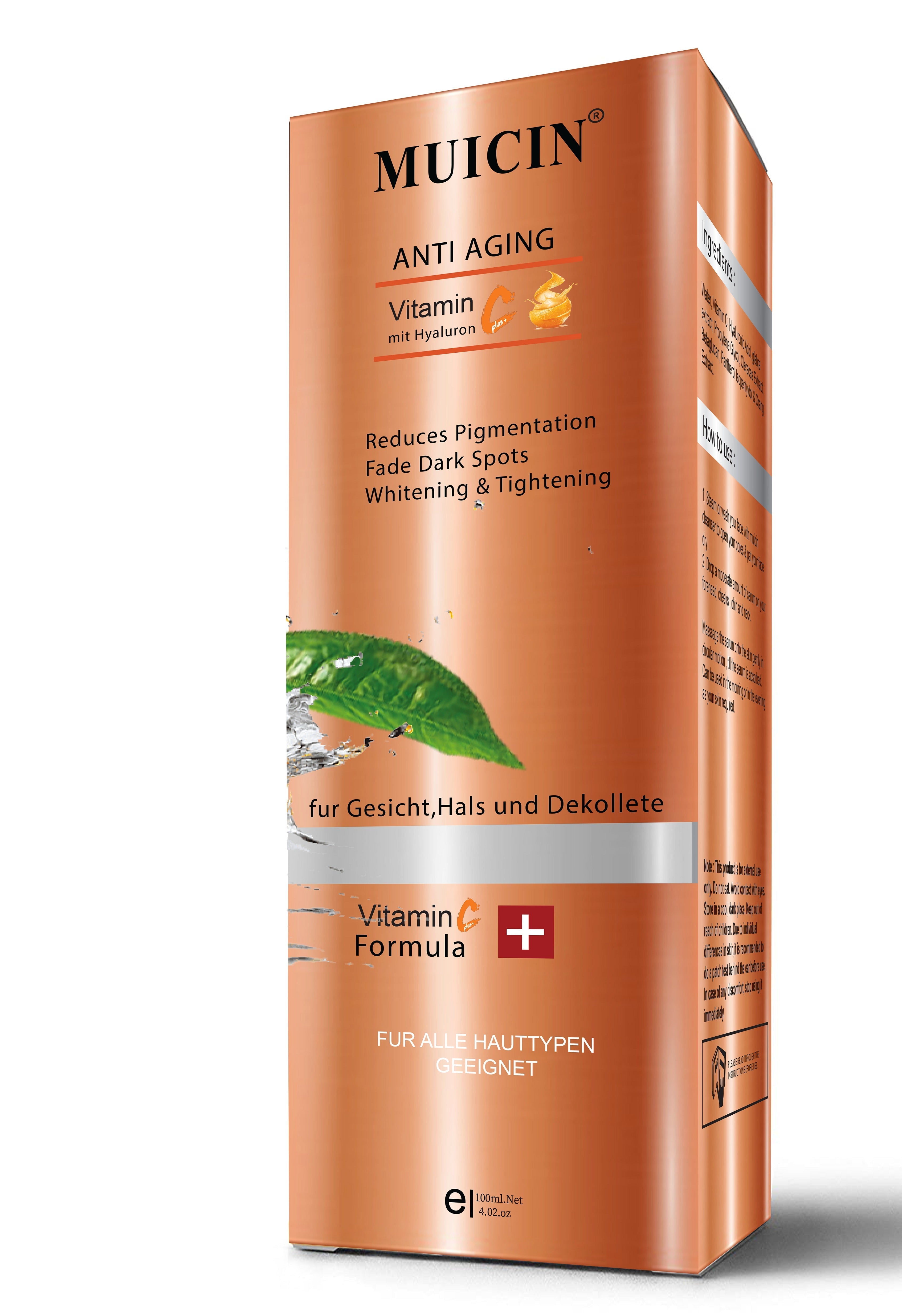 MUICIN - Vitamin C Anti Aging Mit Hyaluronic Face Serum - 100ml