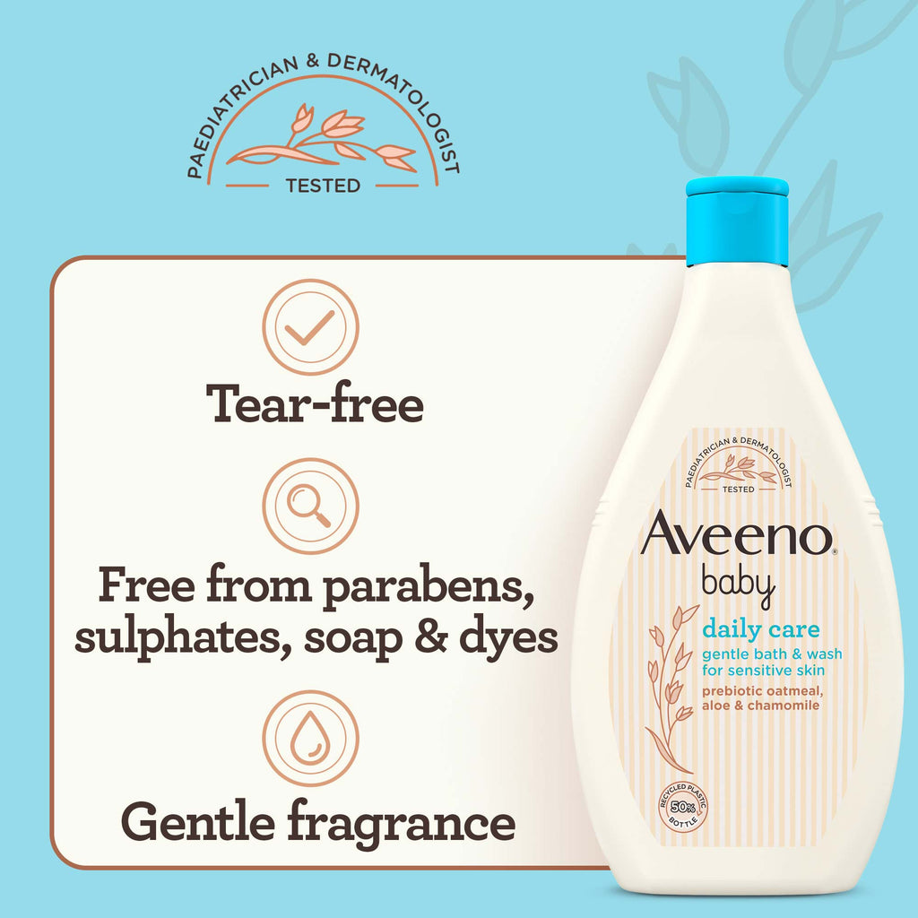 Aveeno Baby Daily Care Gentle Wash Oatmeal, Aloe & Chamomile 400Ml