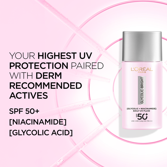 L'Oreal Skin Expert - Glycolic Bright UV Fluid SPF 50+