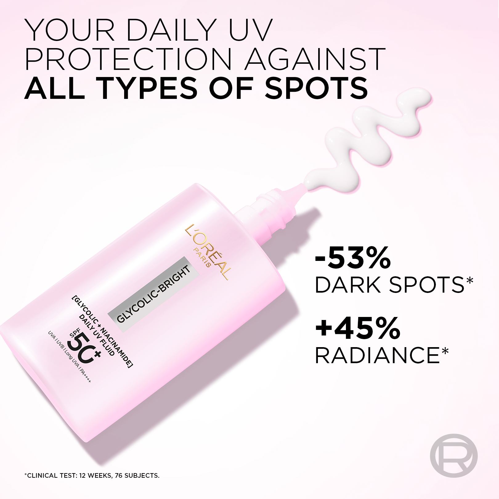 L'Oreal Skin Expert - Glycolic Bright UV Fluid SPF 50+