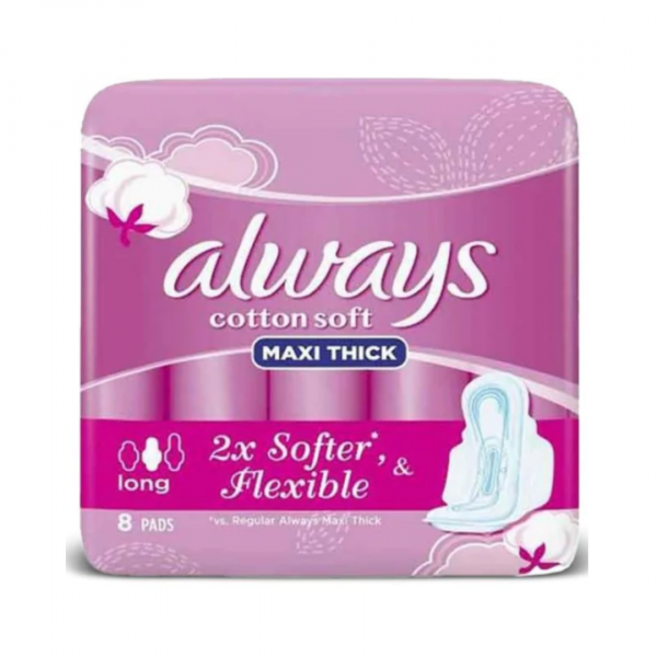 Always Pad Cotton Soft Maxi Thick Long 6'S