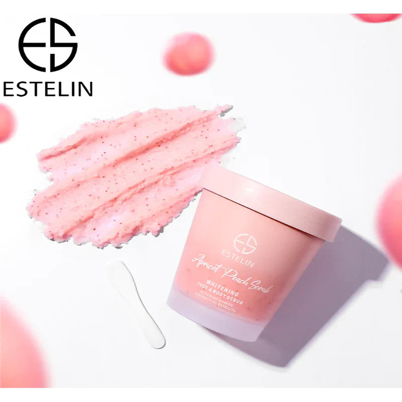 Estelin Apricot Peach Face & Body Whitening Scrub 280G