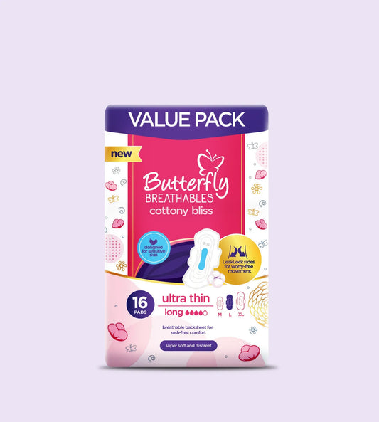 Butterfly - Ultra Breathable Soft Pack Long (16S)