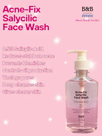 B&B Derma - Acne-Fix Salicylic Face Wash Teens