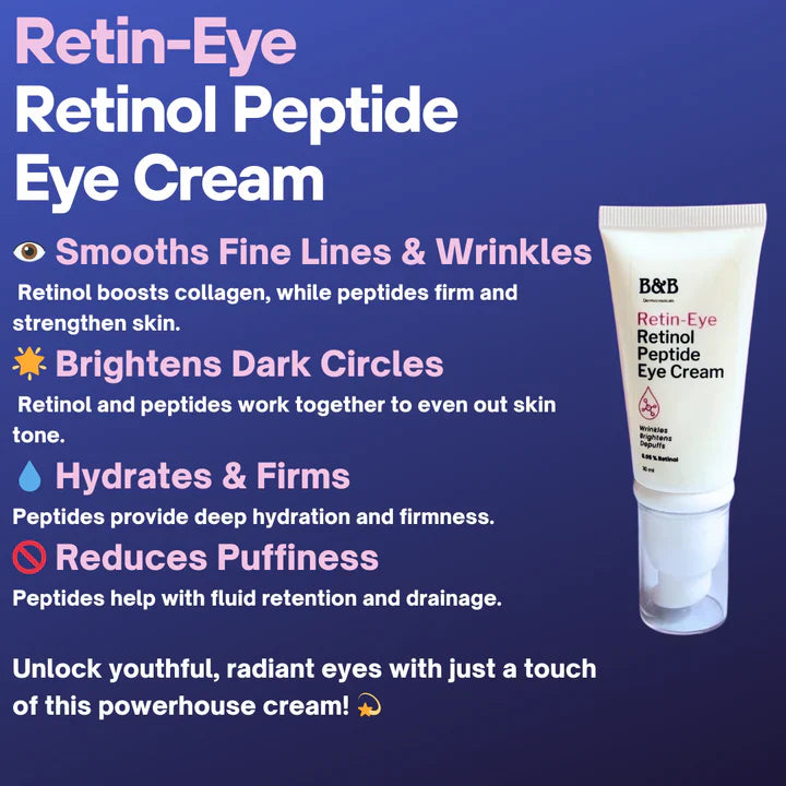 B&B Derma - Retin-Eye Retinol Peptide Eye Cream