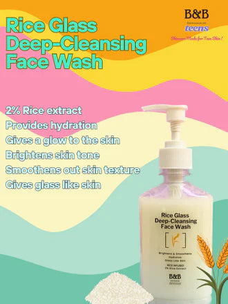 B&B Derma - Rice Glass Deep-Cleansing Face Wash Teens