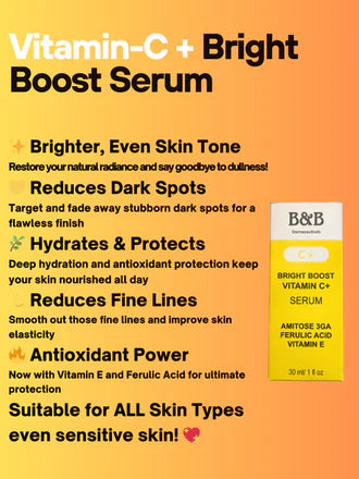 B&B Derma - Vitamin-C+ Bright Boost Serum