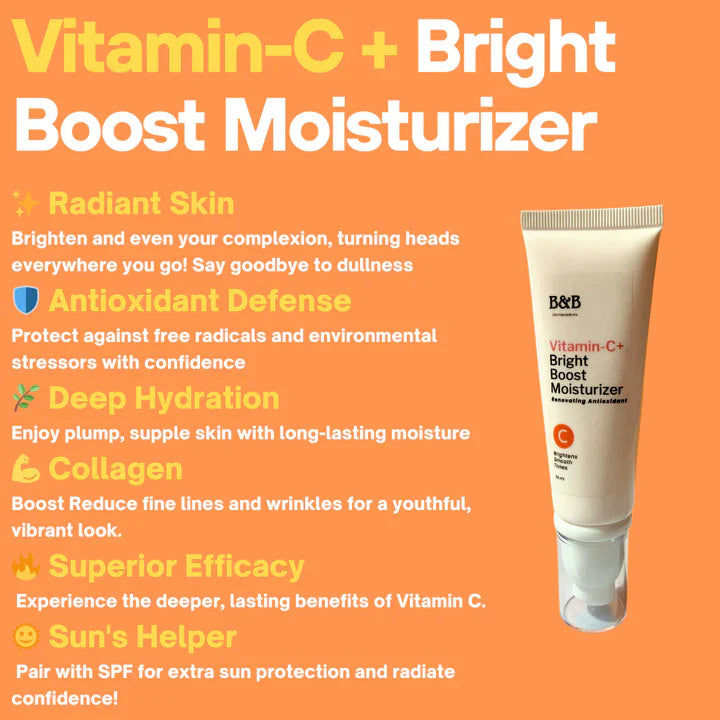 B&B Derma - Vitamin-C+ Bright Boost Moisturizer