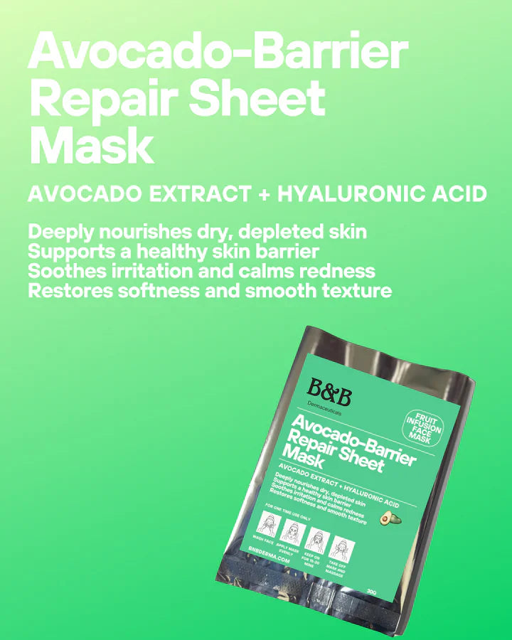 B&B Derma - Avocado-Barrier Repair Sheet Mask
