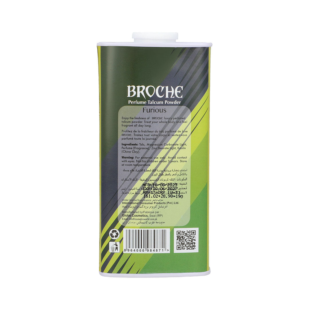 Broche - Furious Talcum Powder 125gm