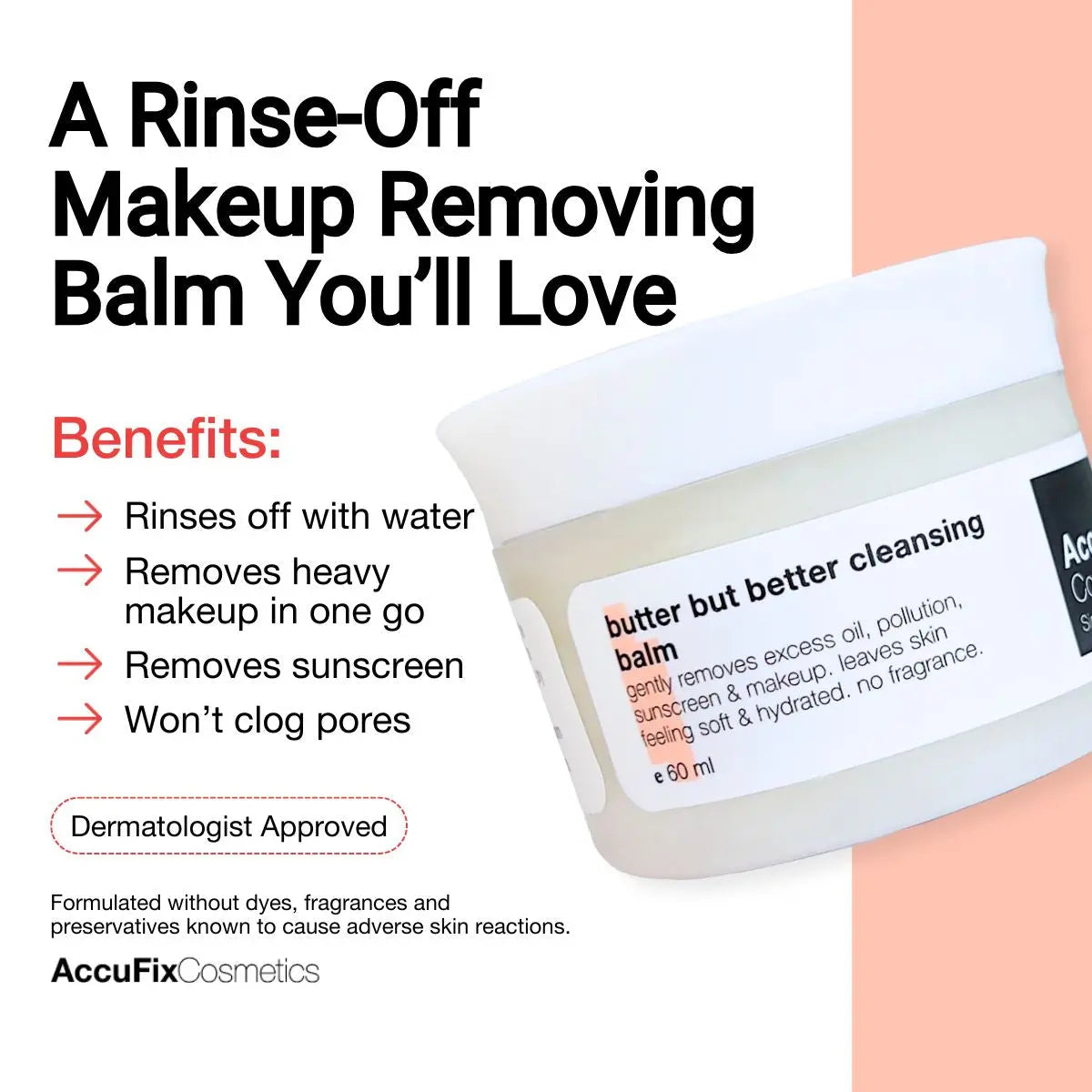 AccuFix - Butter But Better Cleansing Balm | Makeup Remover