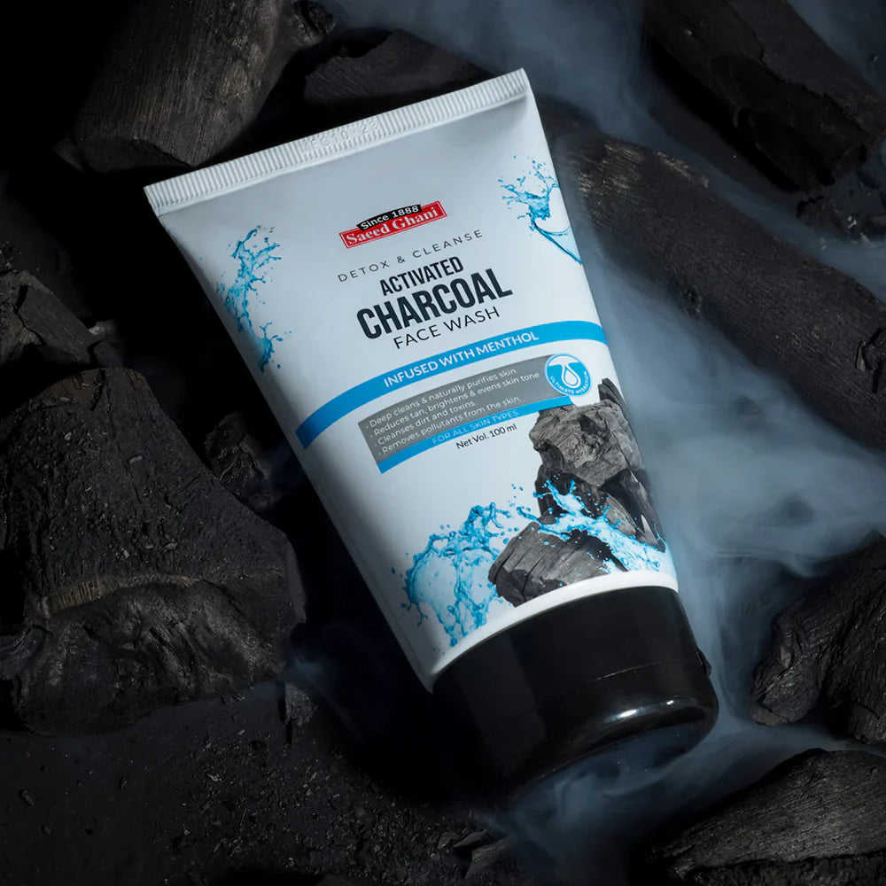 Saeed Ghani - Activated Charcoal Face Wash - Detox & Cleanse