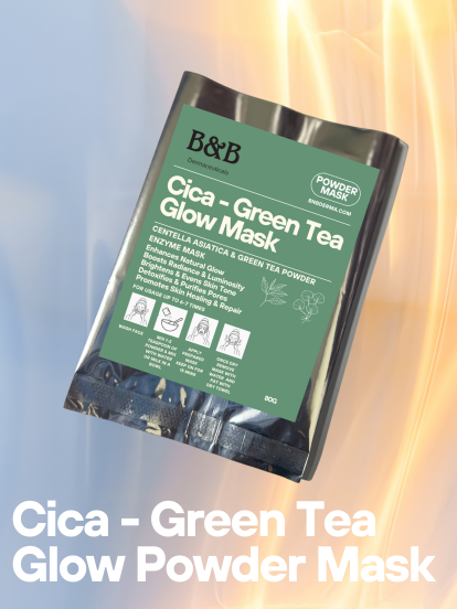 B&B Derma - Cica - Green Tea Glow Powder Mask