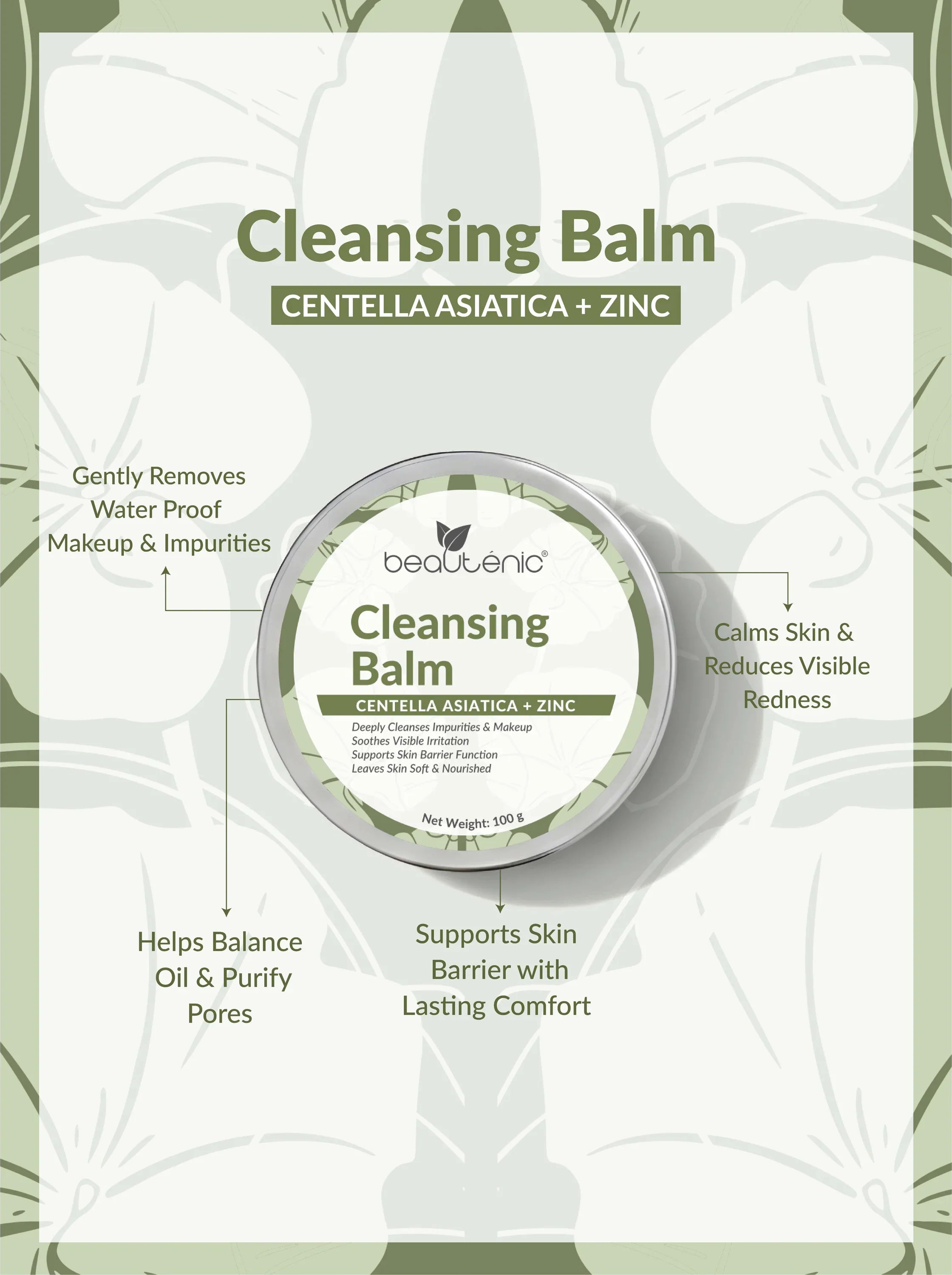 Beautenic - Cleansing Balm Centella Asiatica + Zinc - 100 g