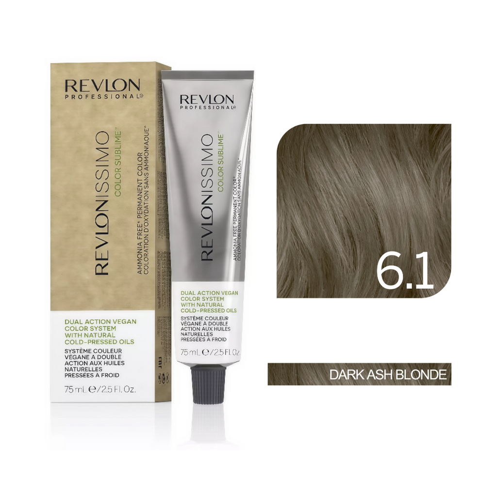 Revlon Professional - Color Sublime Ammonia Free Hair Color Cream Permanent Hair Color, for Salon & Home Use Rich Shades for Grey Coverage & Vibrant Hair Color 75ml