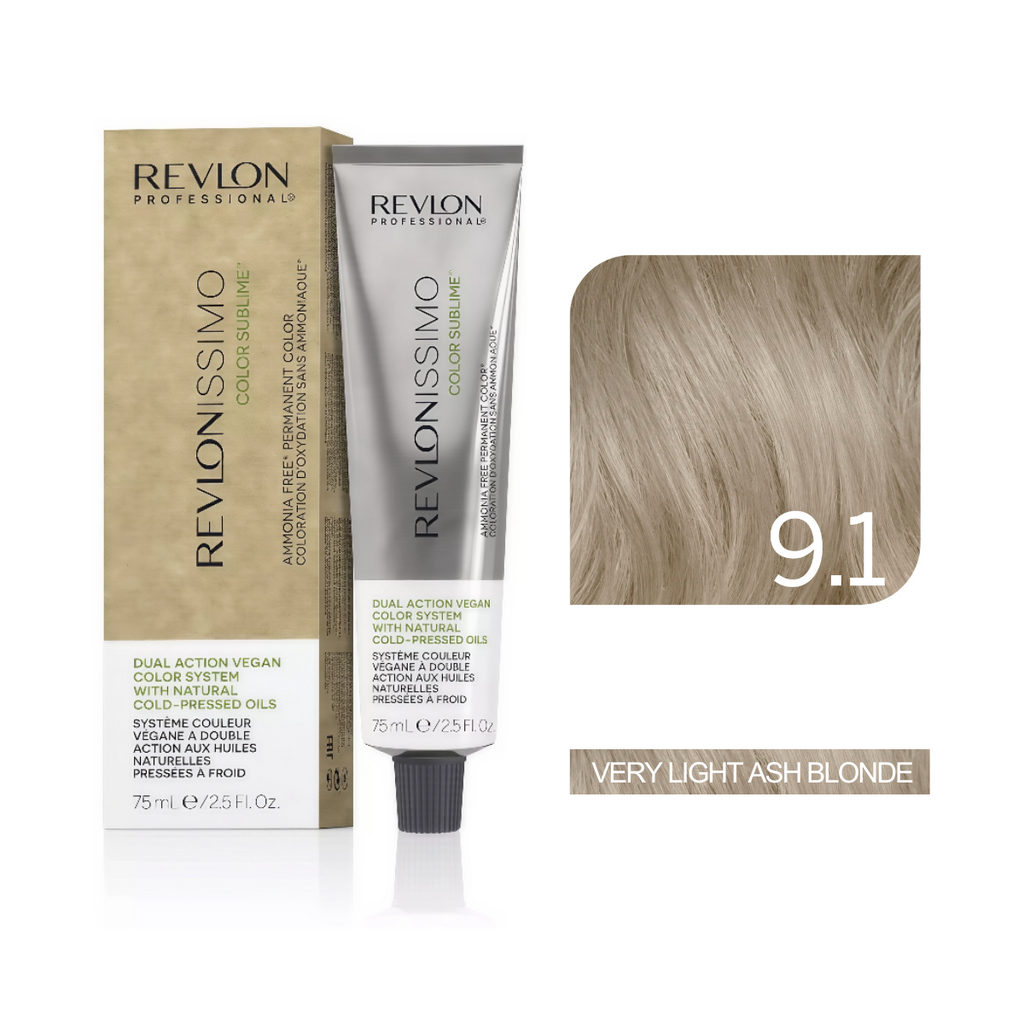 Revlon Professional - Color Sublime Ammonia Free Hair Color Cream Permanent Hair Color, for Salon & Home Use Rich Shades for Grey Coverage & Vibrant Hair Color 75ml