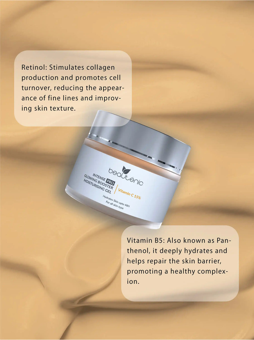 Beautenic - Intense Pro Moisturising Gel with Vitamin C 15%