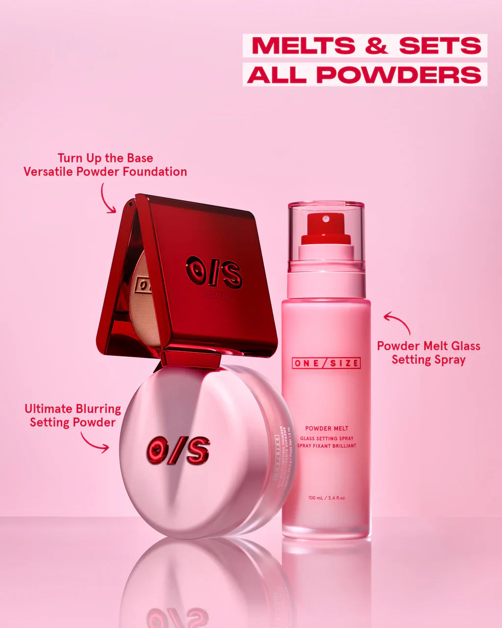 One Size Powder Melt Glass Setting Spray 100ml