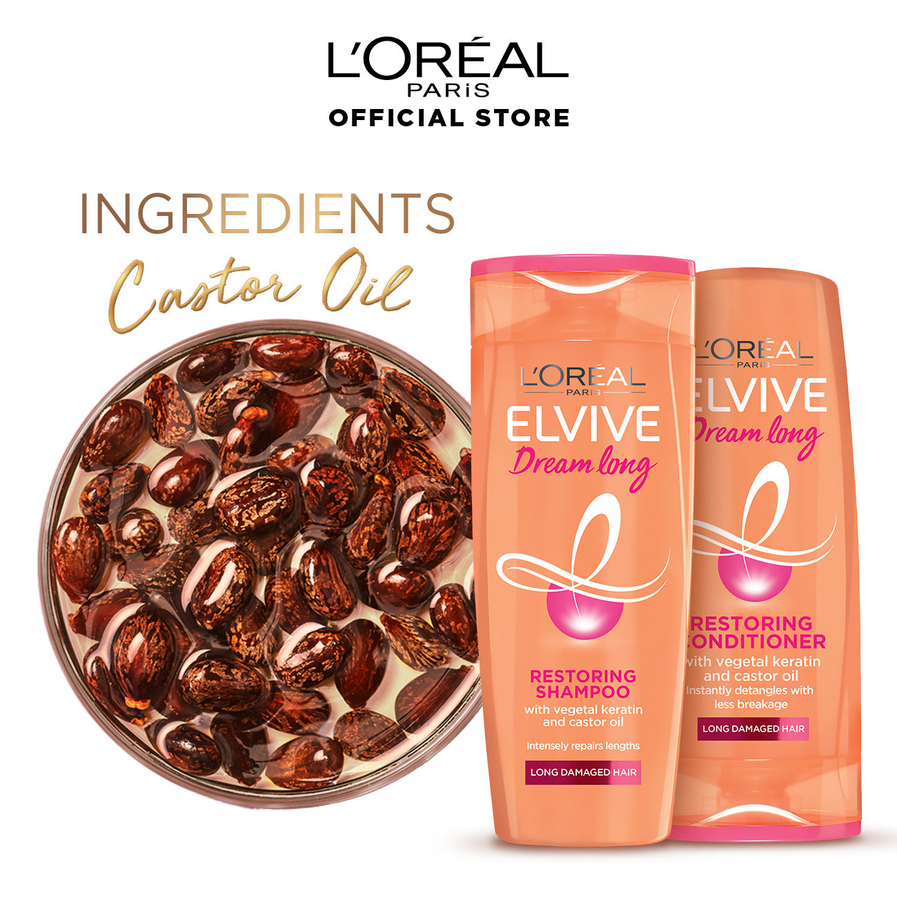 L'Oreal Paris Elvive Dream Long Conditioner 175 Ml - For Longer & Stronger Hair