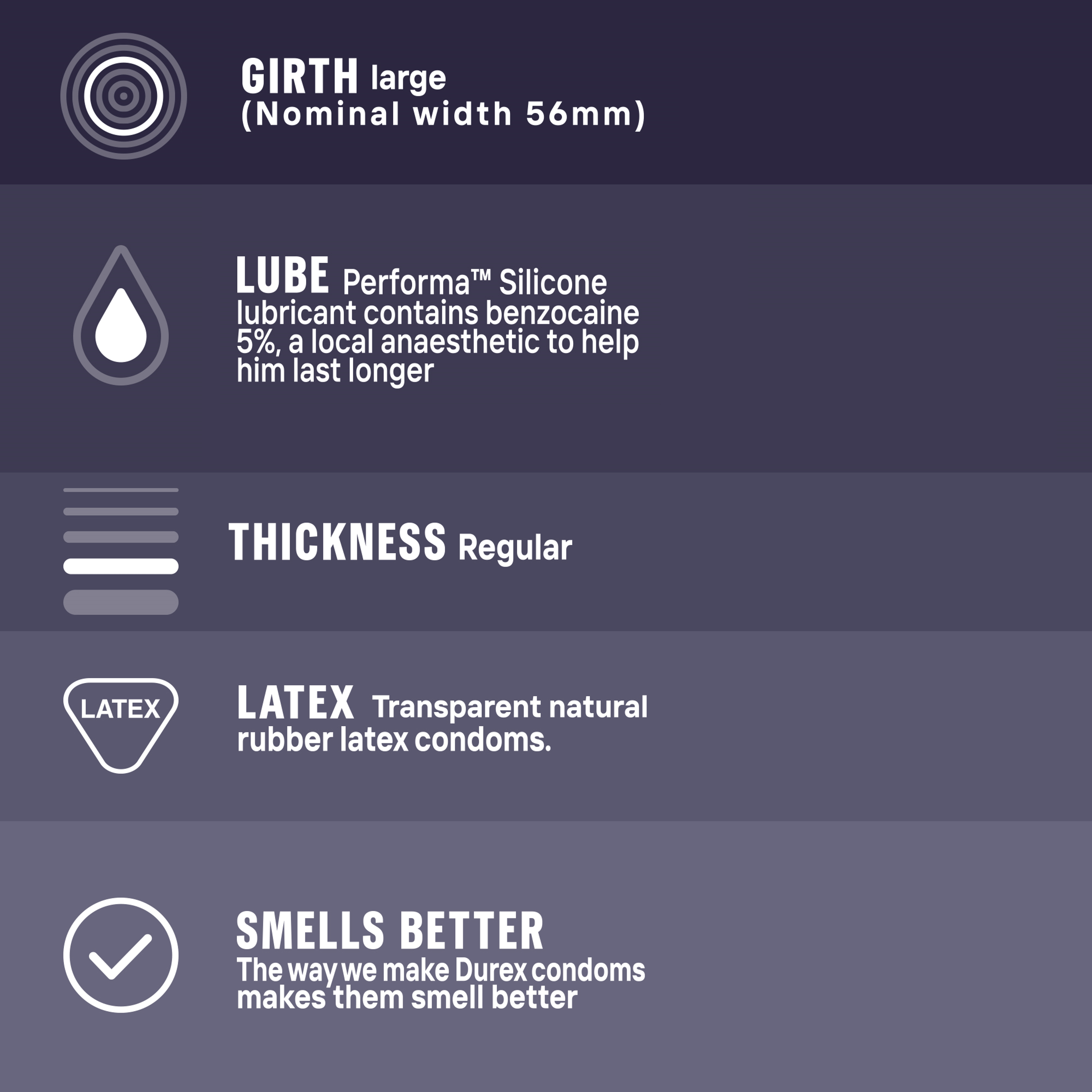 Durex Extended Pleasure Condoms 3 Pieces