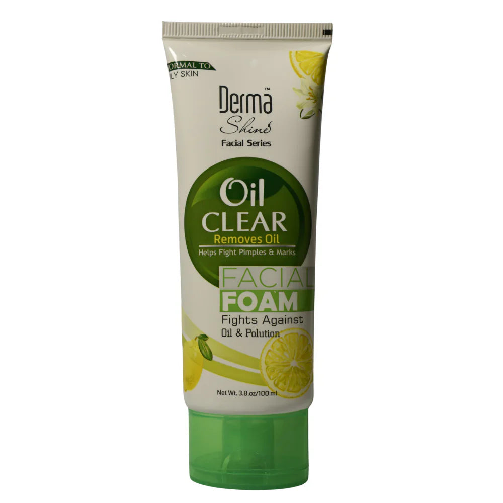 Derma Shine Oil Clear Remove Oil Facial Foam 100Ml