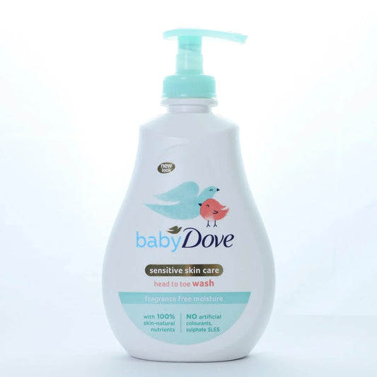 Dove Baby Head To Toe Wash Fragrance Free Moisture With Pump 400Ml