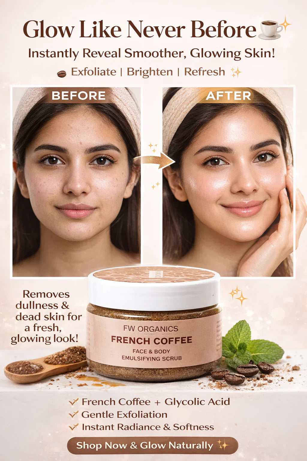 FW Organics - French Coffee Emulsifying Scrub