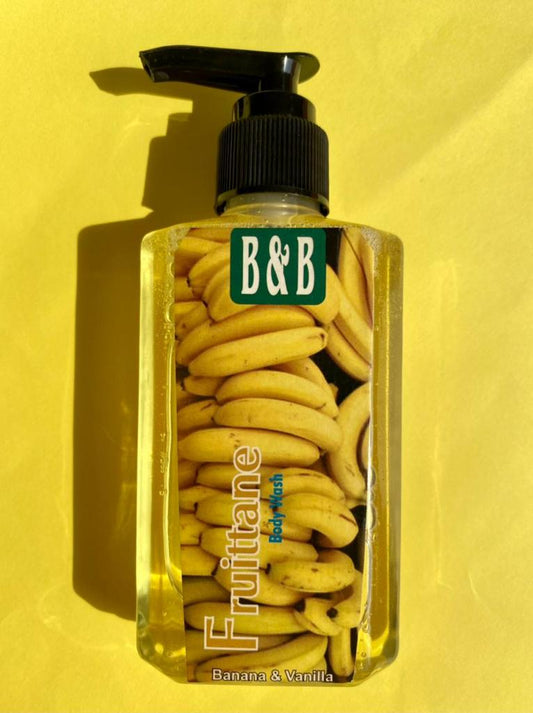 B&B Derma - Fruittane Banana & Vanilla Body Wash & Shower Gel