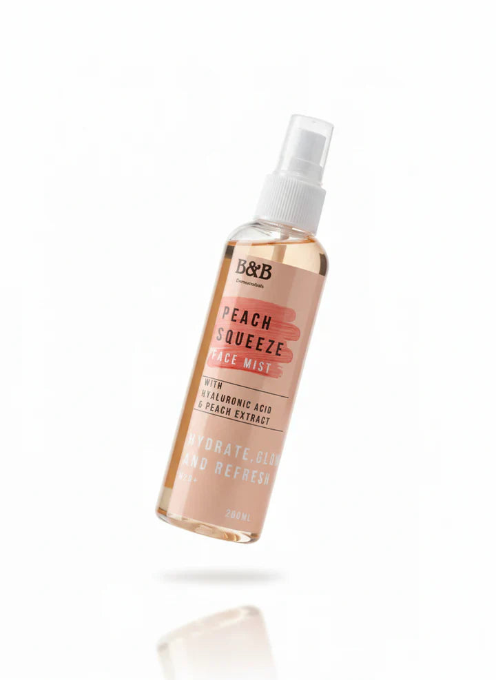 B&B Derma - Peach Squeeze- Peach  Face Mist On The Go 200Ml