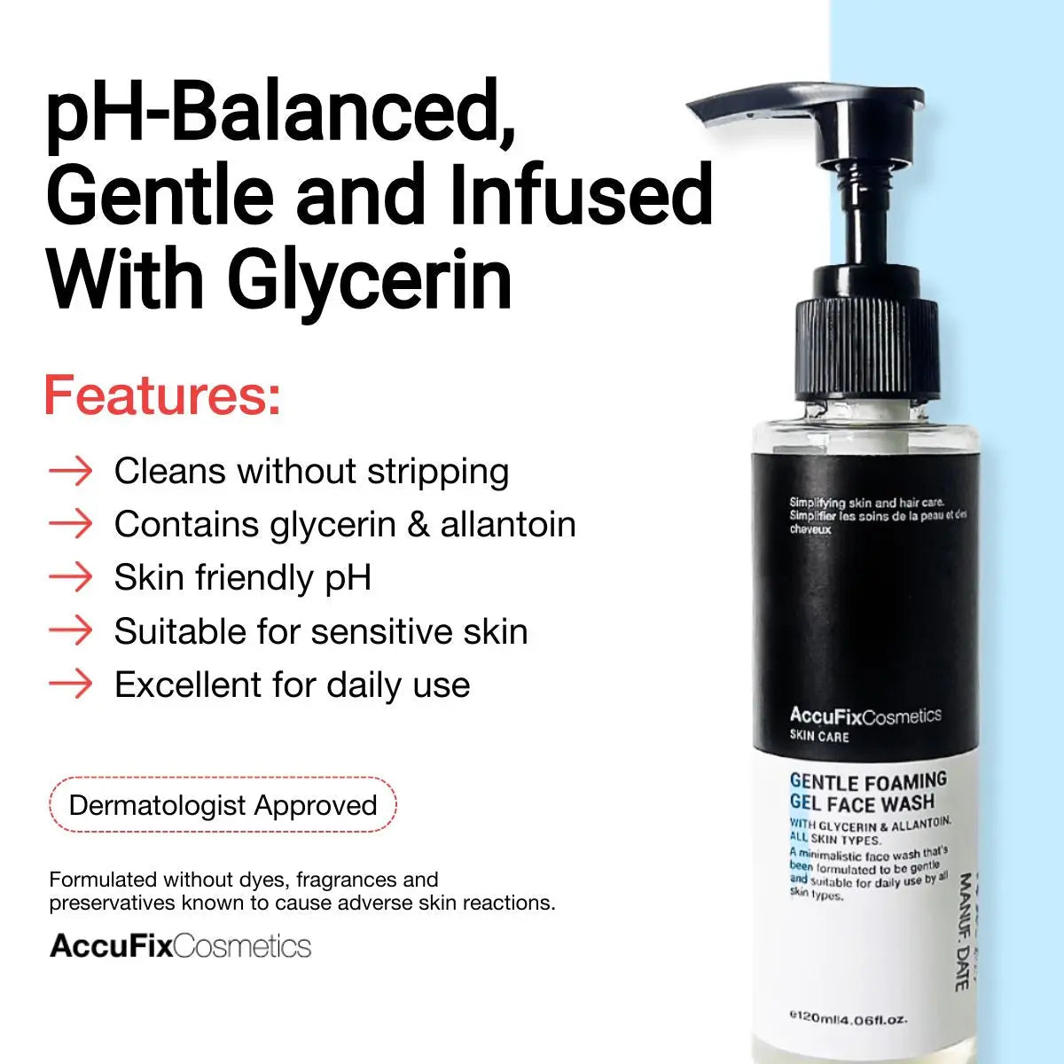 AccuFix - Gentle Foaming Gel Face Wash