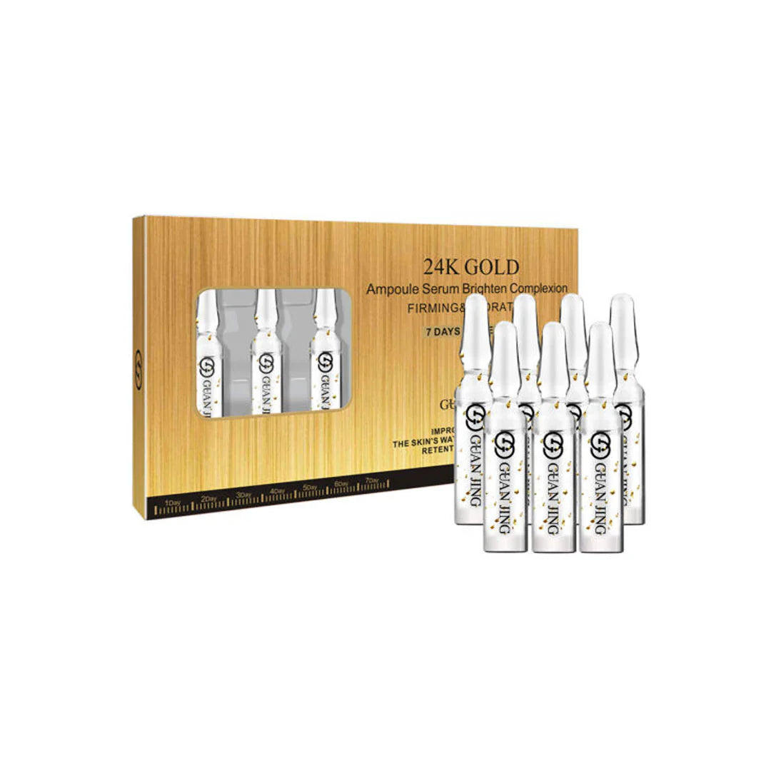Guanjing 24K Gold Ampoule Serum Brighten Complexion 2Mlx7