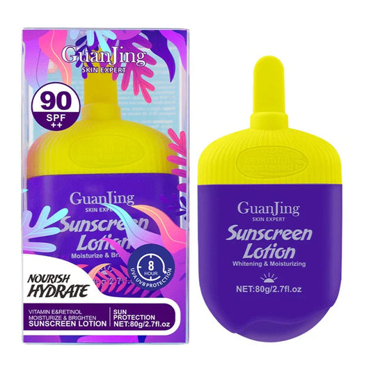 Guanjing Sunscreen Lotion Moisturize & Brighten Spf90++ 80G