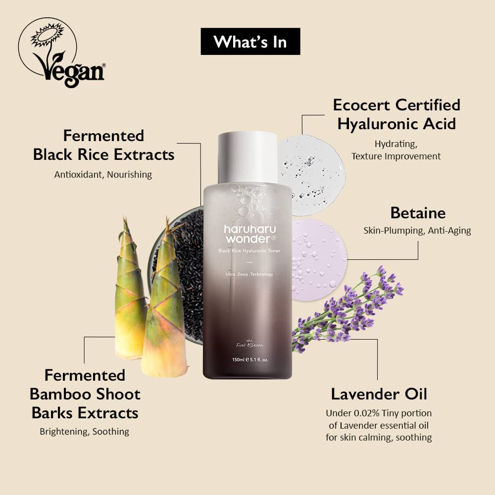 HaruHaru - Black Rice Hyaluronic Toner - 150Ml