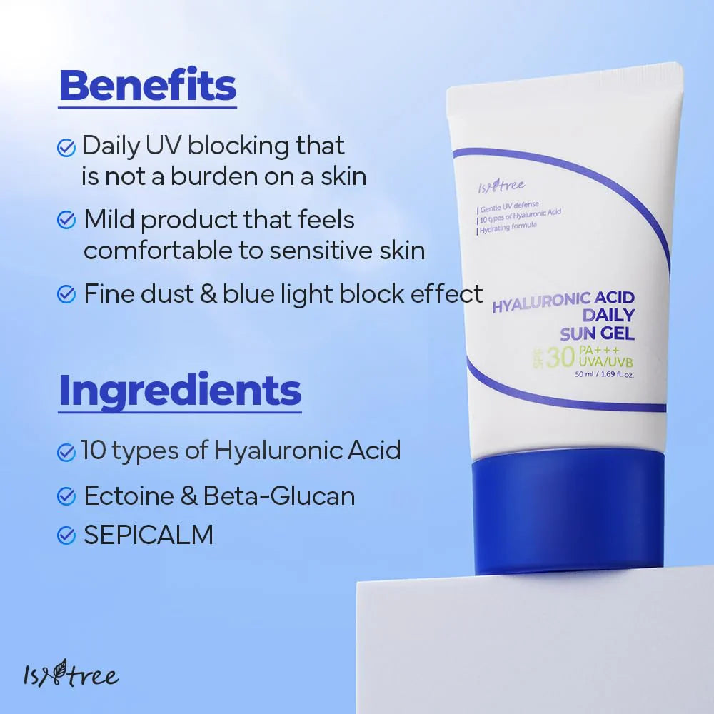 Isntree - Hyaluronic Acid Daily Sun Gel SPF 30+ PA++++ 50ml