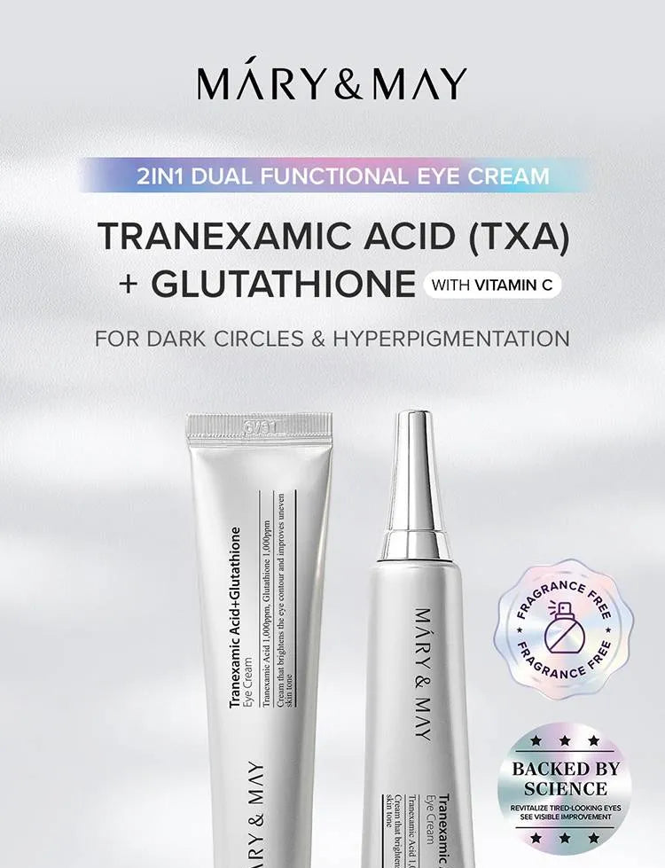 Mary&May - Tranexamic Acid + Glutathione Eye Cream Mini 12g