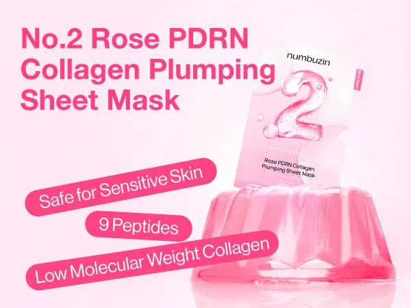 Numbuzin - No.2 Rose PDRN Collagen Plumping Sheet Mask - 33ml