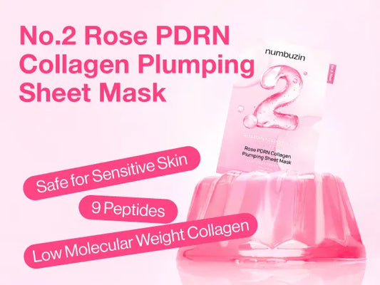 Numbuzin - No.2 Rose PDRN Collagen Plumping Sheet Mask - 33ml
