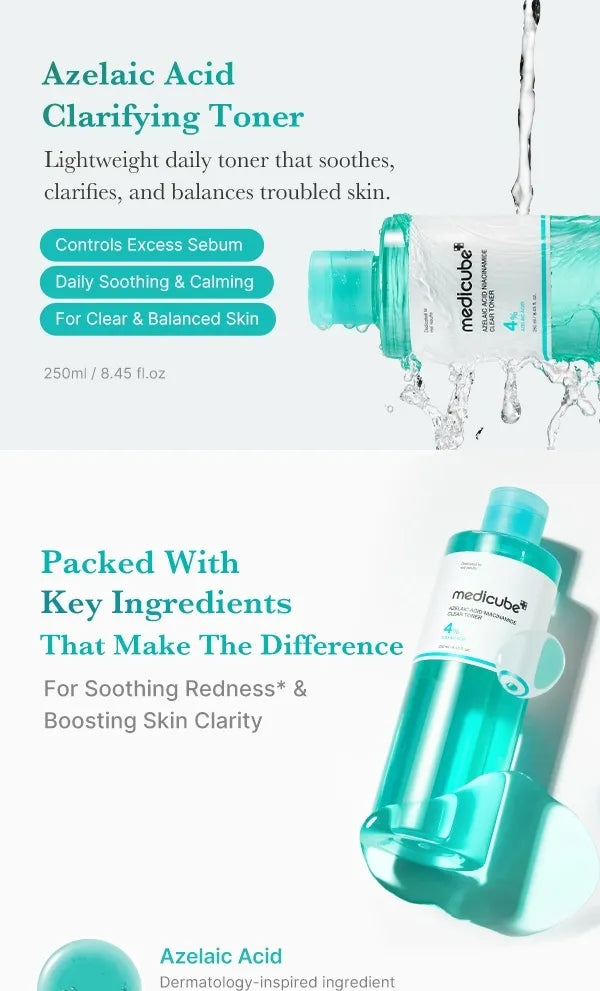 Medicube - Azelaic Acid Niacinamide Clear Toner - 250ml