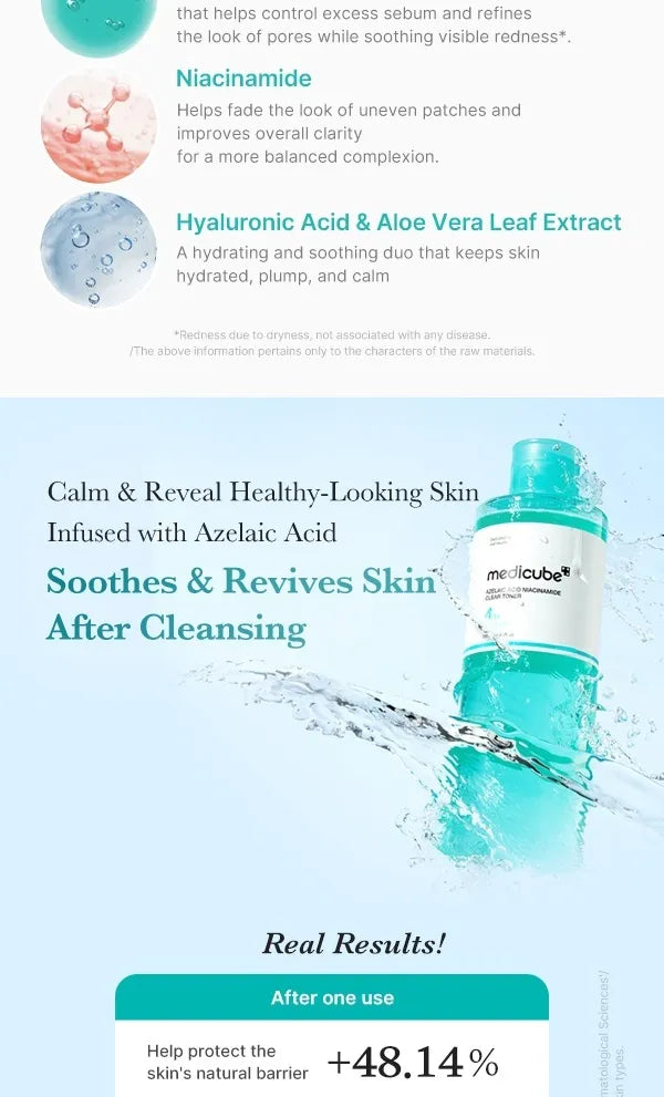 Medicube - Azelaic Acid Niacinamide Clear Toner - 250ml