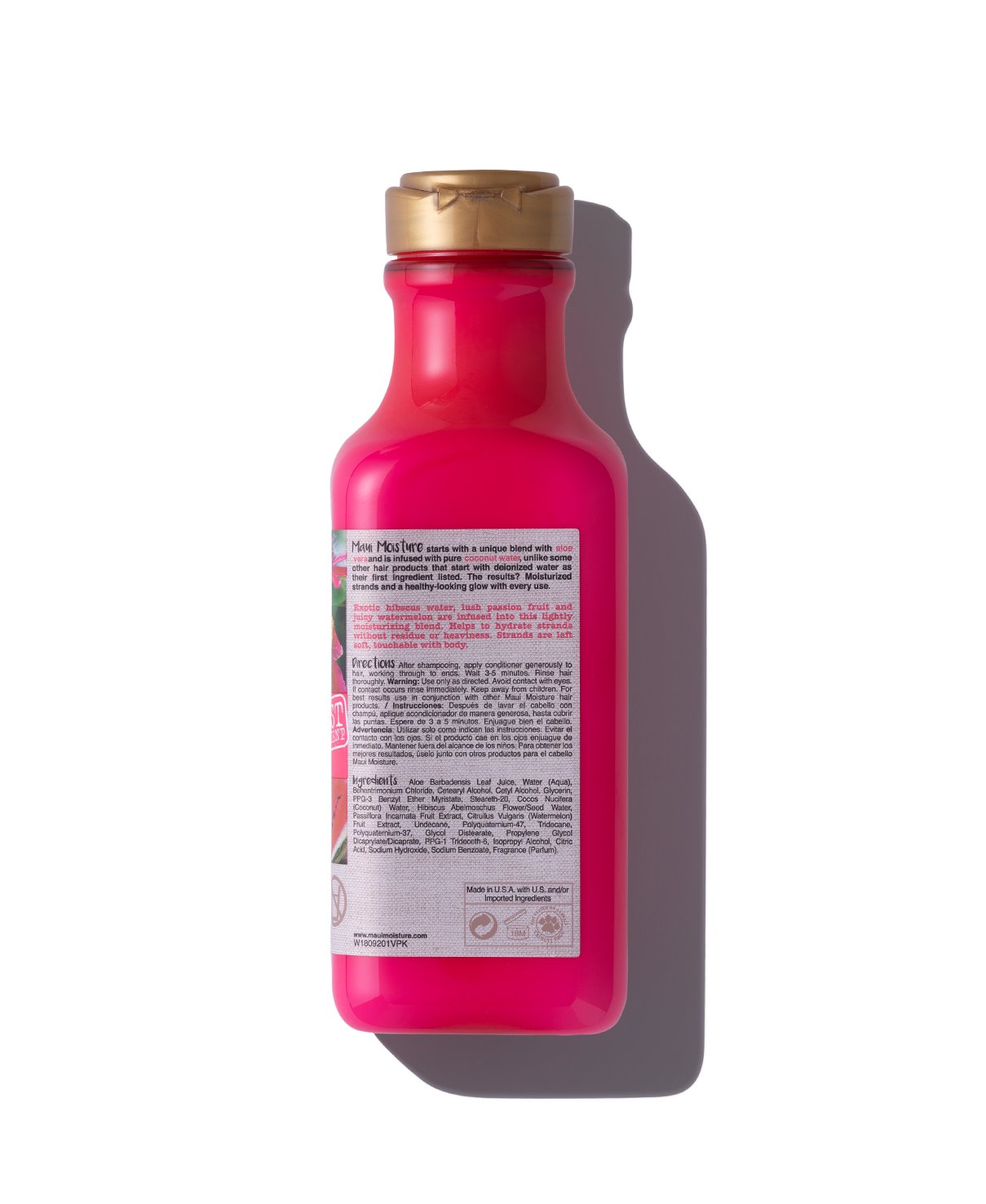 Maui Moisture Shampoo Lightweight+Hydration+Hibiscus Water 13Oz/385ML