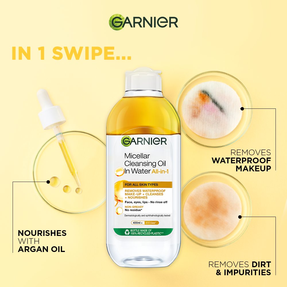 Garnier - Micellar Oil All In 1 Cleansing Water - 125Ml