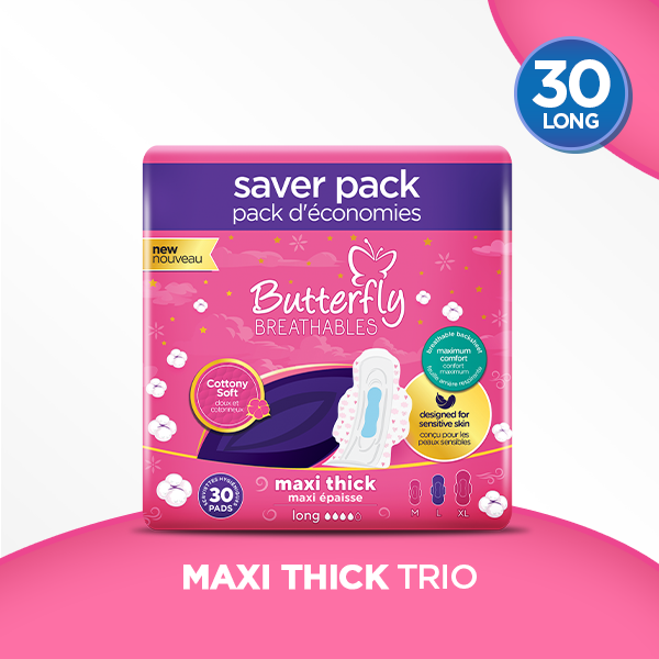 Butterfly - Maxi Cotton Extra Long Sanitary Pads
