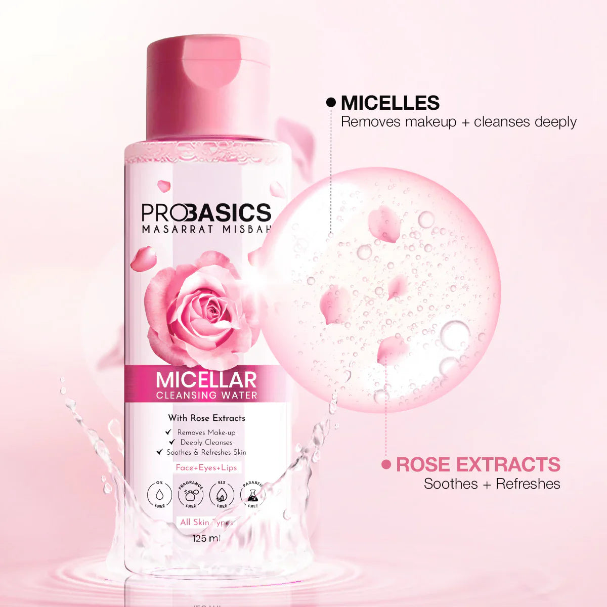 Masarrat Misbah - Micellar Cleansing Water - Rose