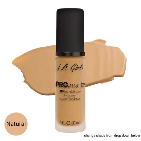L.A. Girl Pro Matte Liquid Foundation Natural 10 Oz/30Ml
