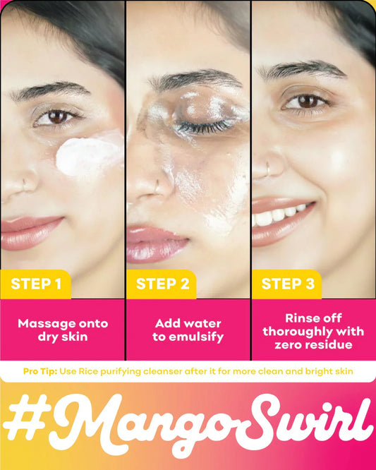 Nirvana Botanics - Mango Swirl Melt Away Cleansing Balm